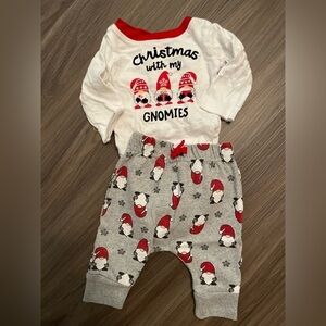 Koala Kids Christmas Gnomes Set - Red and Grey size Newborn